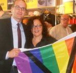 Chad Griffin, President HRC, and Melanie Nathan, Castro , San Francisco 2012.