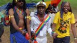 Community and activists enjoy Pride - Frank and Kasha