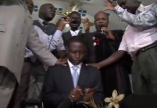 Kidanga , Ssempa and Preachers Praying over Kill The Gays Bahati