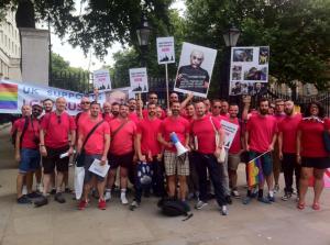 "The stewards are on site, fully briefed and ready for YOU! — at 10 Downing Street." Courtesy Adam Betteridge