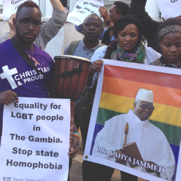 The Gambia London Embassy protests |OUT PROUD DIAMOND GROUP | Gays in Exile in London