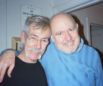 1st Attached photo depicts the late Stonewall riots witness, Danny Garvin (left) and Stonewall historian, David Carter (right).