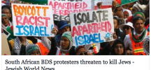 BDS protestors turn violent