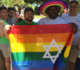 Davis in Israel for Pride 2015.